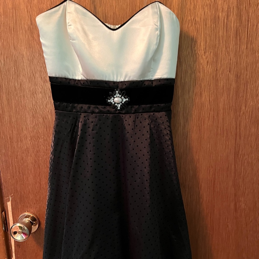 Little black and white dress